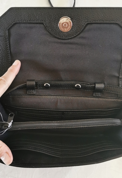 Nordstrom Black Leather Crossbody Bag - Picture 5 of 9